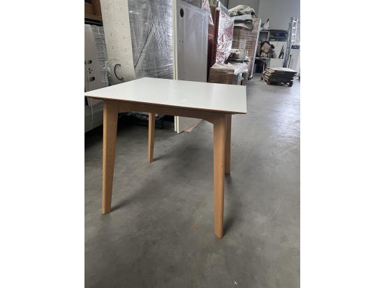 Stolik z białym blatem 80 x 80