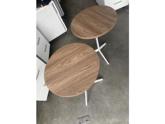 Stolik okrągły z ciemnym blatem ⌀ 45