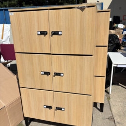 Locker drewnopodobny 6 skrytek